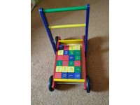 john crane tidlo baby walker with abc blocks